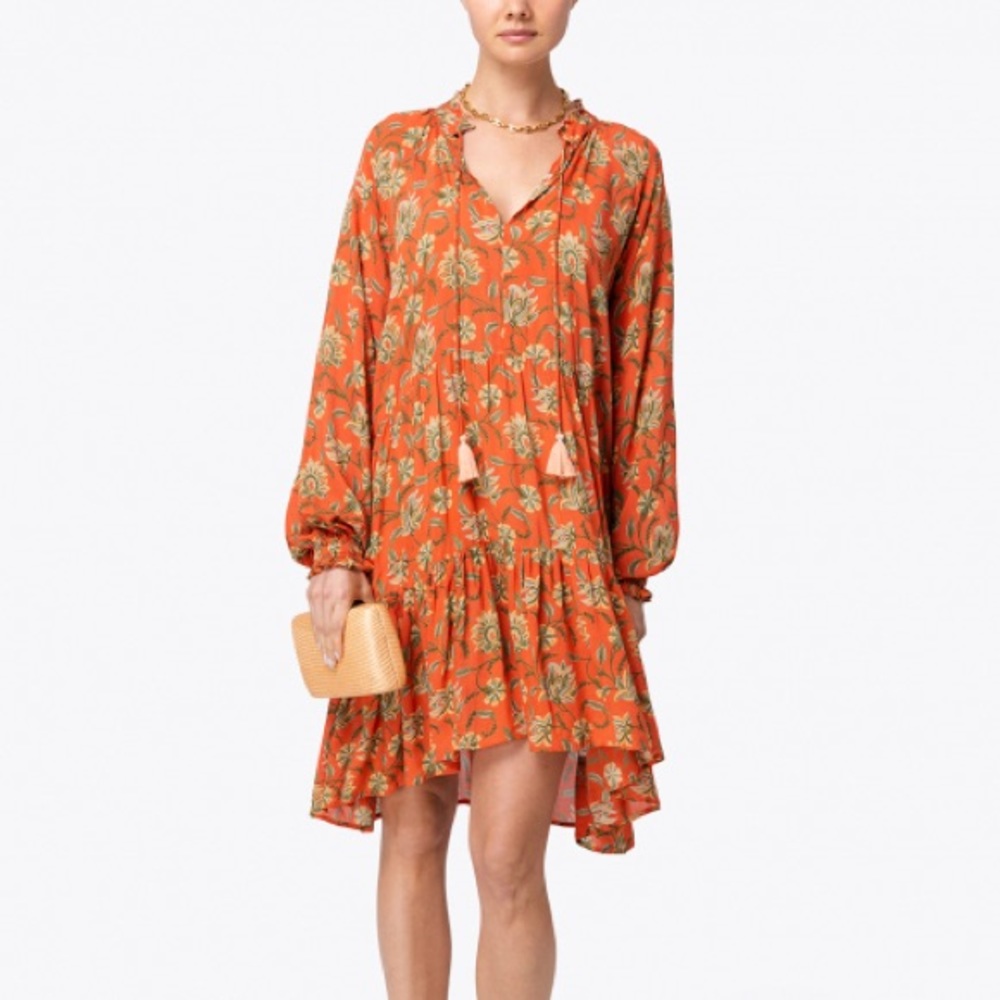 Roller Rabbit orange floral dress